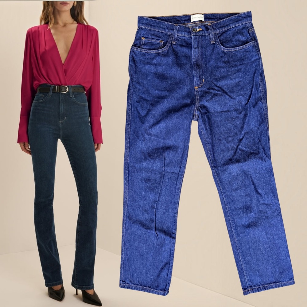 Favorite Daughter The Valentina Manchester Jeans High Rise Dark Wash Blue 29